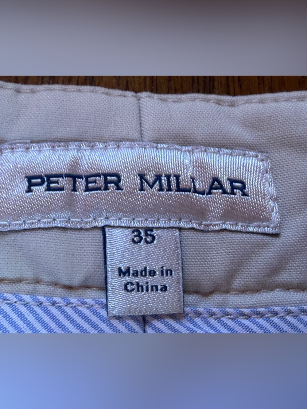 Peter Millar Crown Comfort Classic Fit Khaki Shorts - Picture 3 of 6